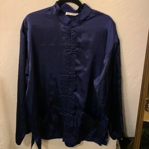 Mandarin collar Asian inspired pajama top